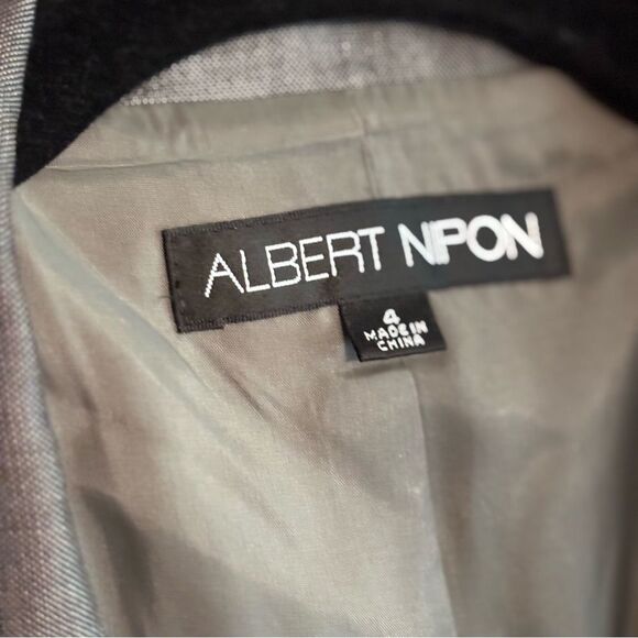 Albert Nipon Gray Blazer Suit Jacket - Picture 7 of 7
